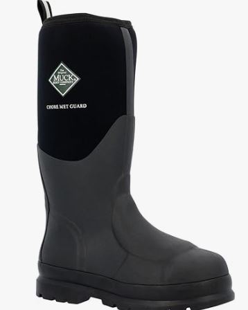 Chore Classic Work Boots with Steel Toe, Black