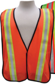 3aSafety HI-VIZ APPAREL All Purpose Mesh Vest Orange #A1400