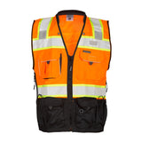ML Kishigo Black Series Surveyor Safety Vest, Orange #S5003