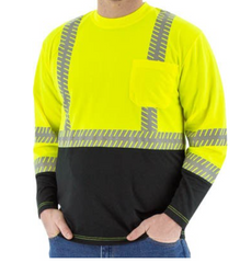 Majestic High Visibility Long Sleeve Shirt With Reflective